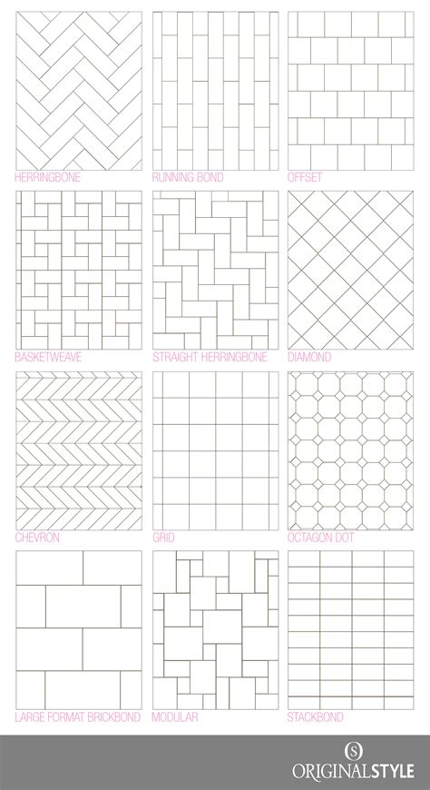 12 x 24 floor tile layout patterns|TILE PATTERN GUIDE